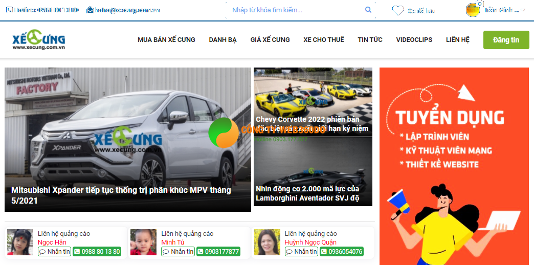 Xế Cưng - website mua bán ô tô cũ và mới nhanh miễn phí