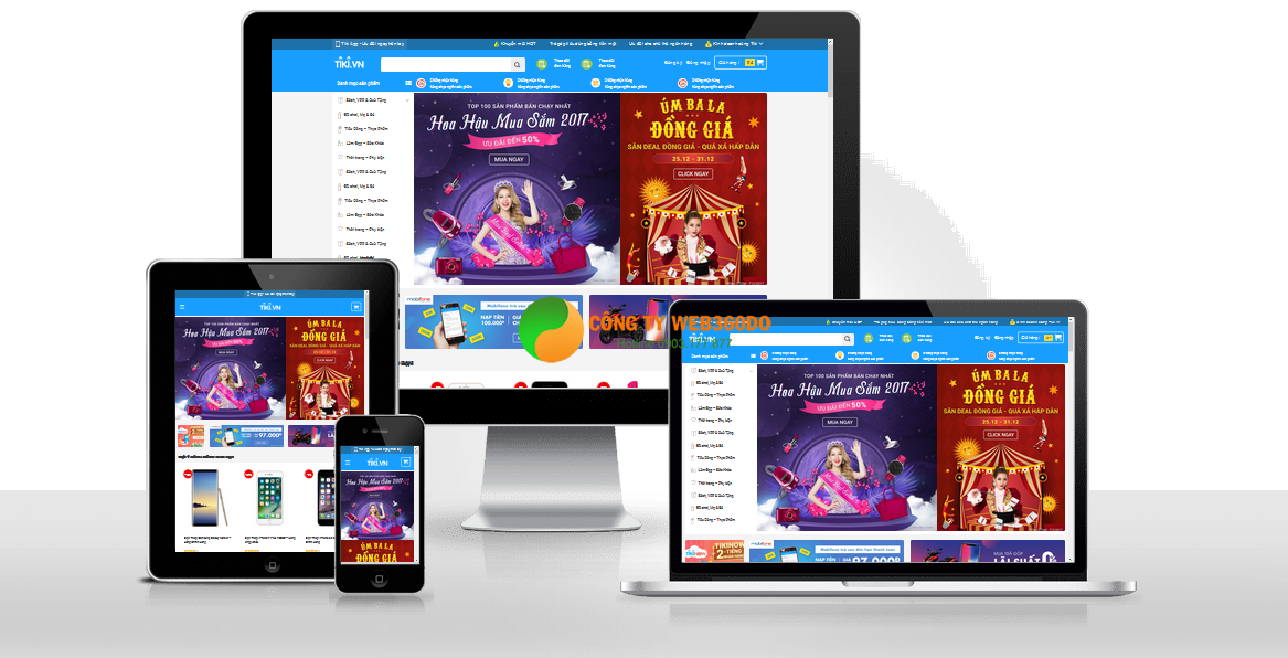 Website thương mại điện tử giống Tiki