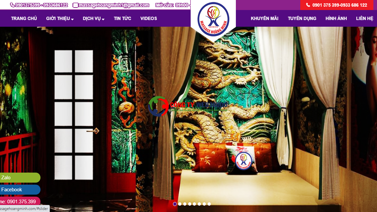 Thiết kế web Massage, thẩm mỹ, Spa chuyên nghiệp | Web360do.vn