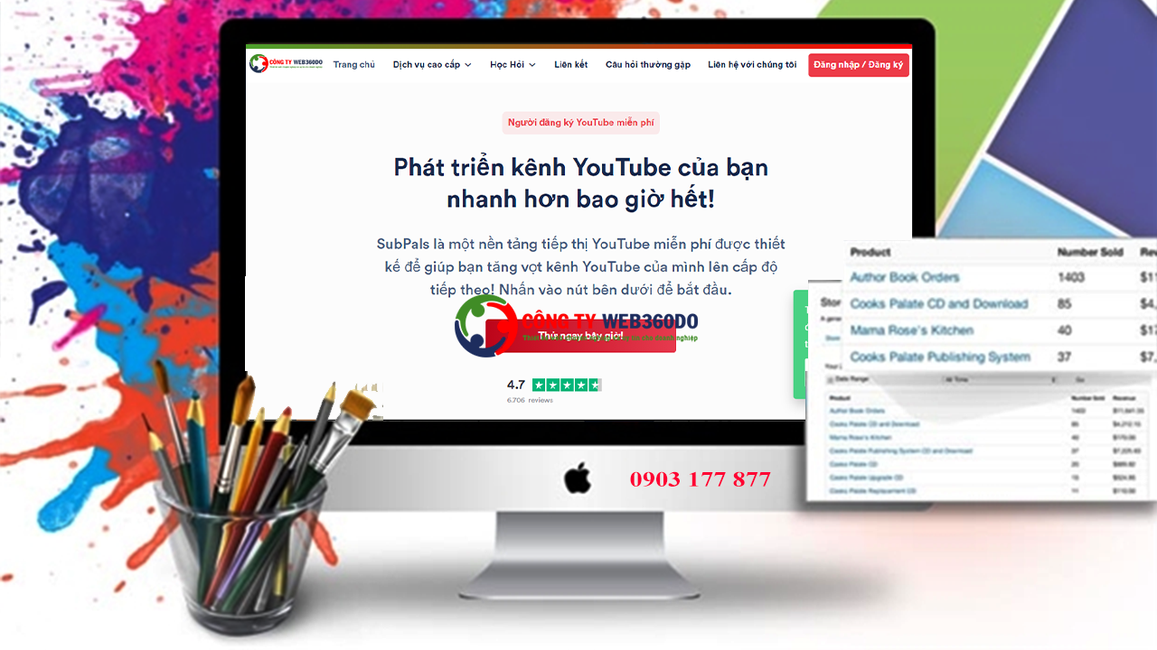 Tăng đăng ký Youtube bằng SUPAL | Web360do.vn