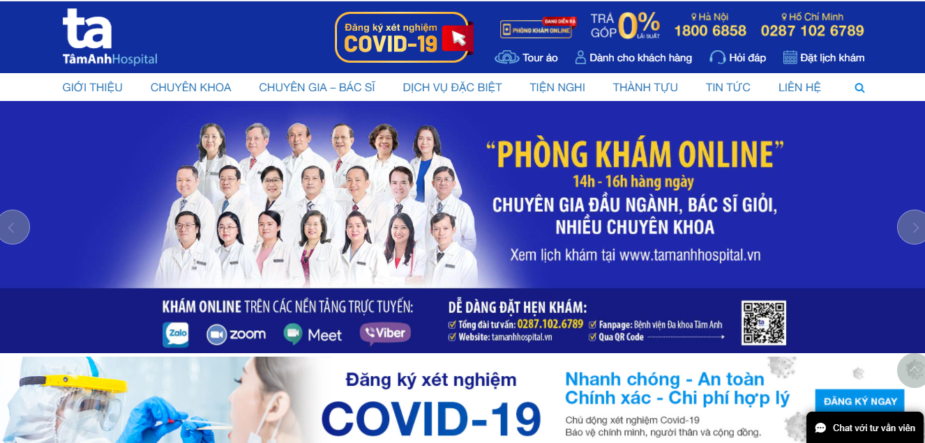 THIẾT KẾ WEB BỆNH VIỆN CHUYÊN NGHIỆP HIỆU QUẢ
