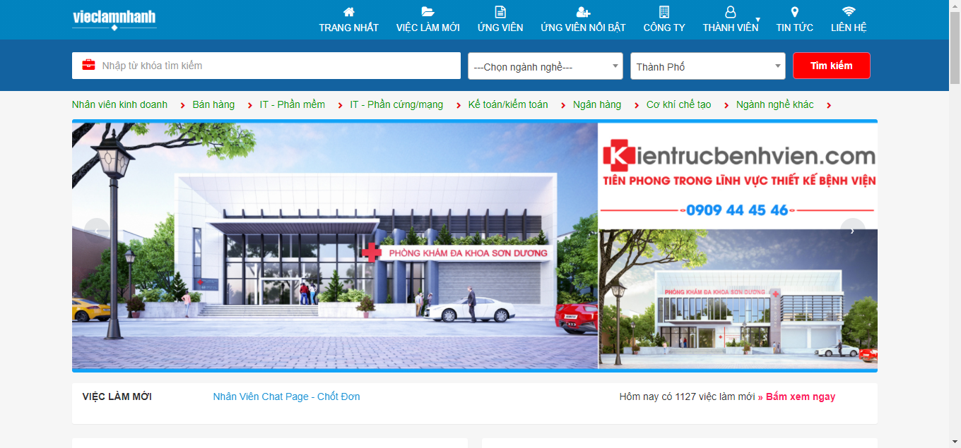 THIẾT KẾ WEB TUYỂN DỤNG VIỆC LÀM CHUYÊN NGHIỆP