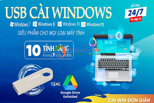USB Cài Windows Cứu Hộ Máy Tính