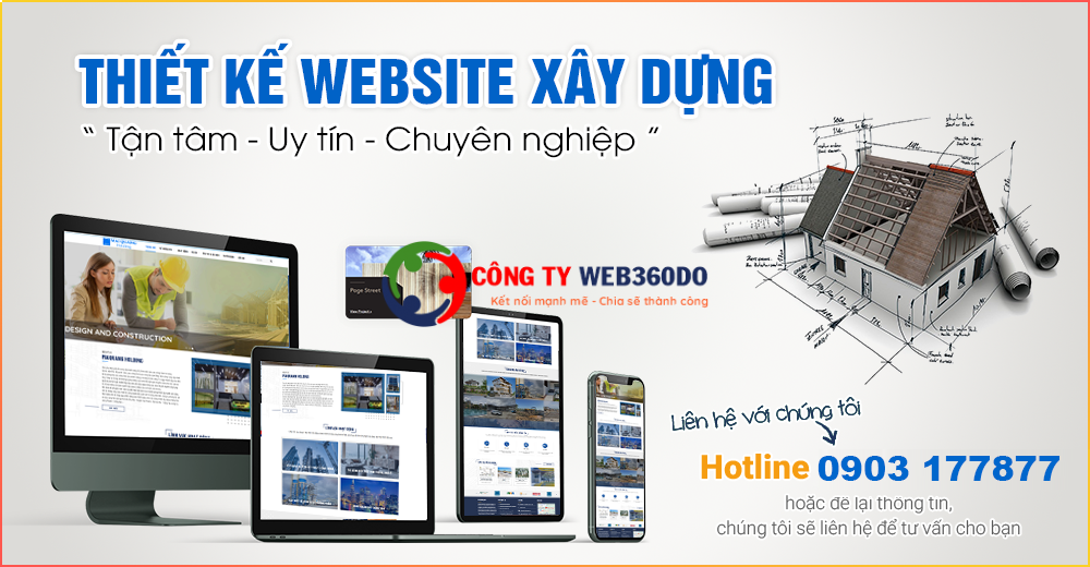 Thiết kế web xây dựng Tính năng cơ bản trong mẫu web xây dựng