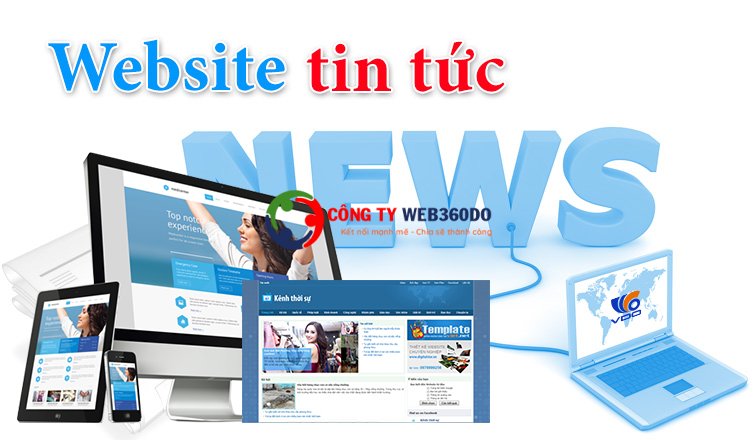 thiết kế website tin tức chuyên nghiệp